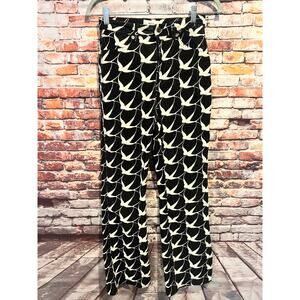 RVCA Camille Rowe livin' corduroy black trouser bird pants women's size 25